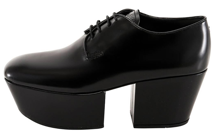(Women) Prada Platform Fashion Sneaker 'Black Leather' 1E722M_P39_F0002