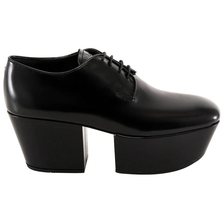 Order (W) Prada Platform Mode Sneakers ''Zwart Leer'' 1E722M_P39_F0002