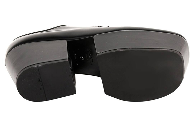 Purchase (W) Prada Platform Mode Sneakers ''Zwart Leer'' 1E722M_P39_F0002