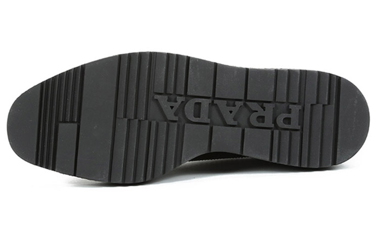 (W) Prada Platform Fashion Sneakers 'Black' 圖 6