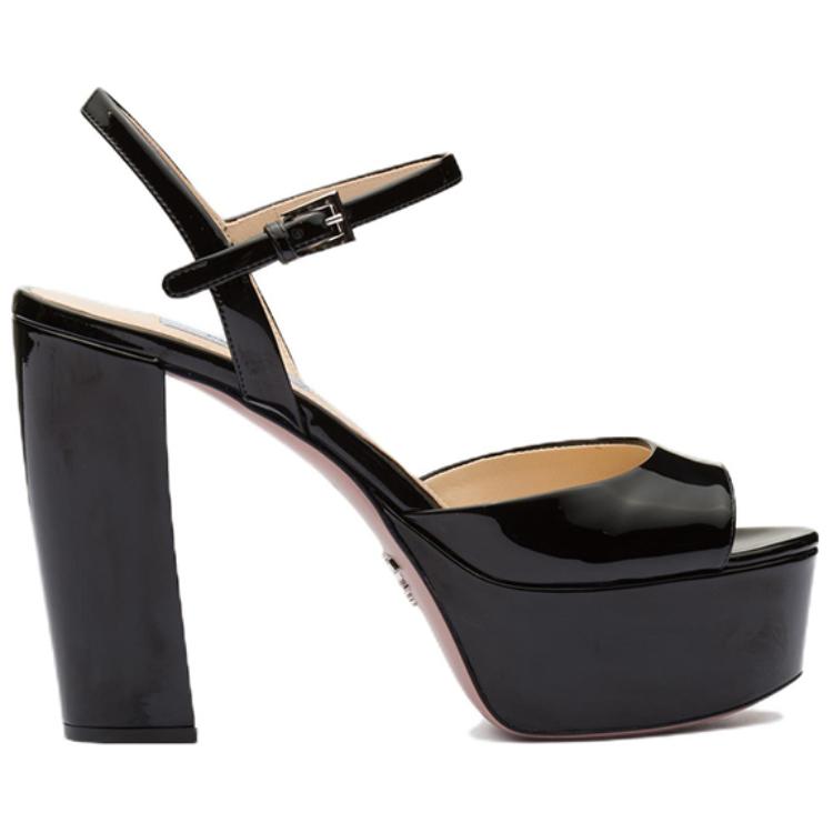 Order (W) Prada Platform Hoge Hakken Zwart ''Fashion Slide'' 1XP49B_069_F0002_F_115