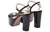 Shop (W) Prada Tumit Tinggi Platform Hitam 'Fesyen Slide' 1XP49B_069_F0002_F_115