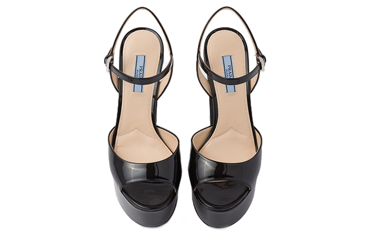 Purchase (W) Prada Platform Hoge Hakken Zwart ''Fashion Slide'' 1XP49B_069_F0002_F_115