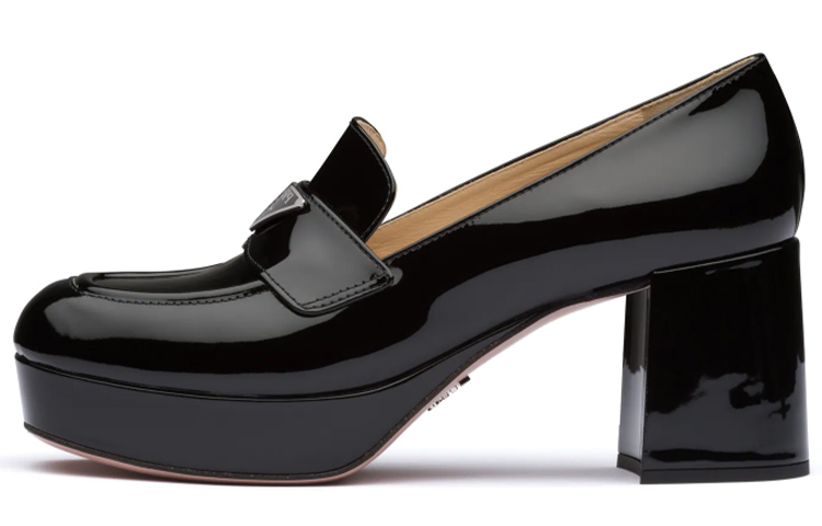 Buy (W) Prada Kasut Tumit Tinggi Platform 'Hitam Berkilat' 1D018M_069_F0002_F_070