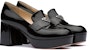 (W) Prada Kasut Tumit Tinggi Platform 'Hitam Berkilat' 1D018M_069_F0002_F_070