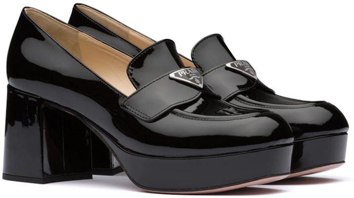 PRADA 普拉達 亮皮厚底高跟鞋 女款 黑色 Order PRADA 普拉達 亮皮厚底高跟鞋 女款 黑色