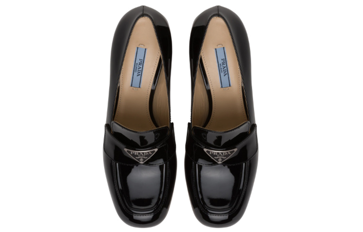 Shop (W) Prada Kasut Tumit Tinggi Platform 'Hitam Berkilat' 1D018M_069_F0002_F_070