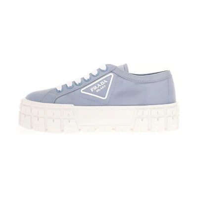 (W) Prada Platform Sneakers 'Blue Logo'