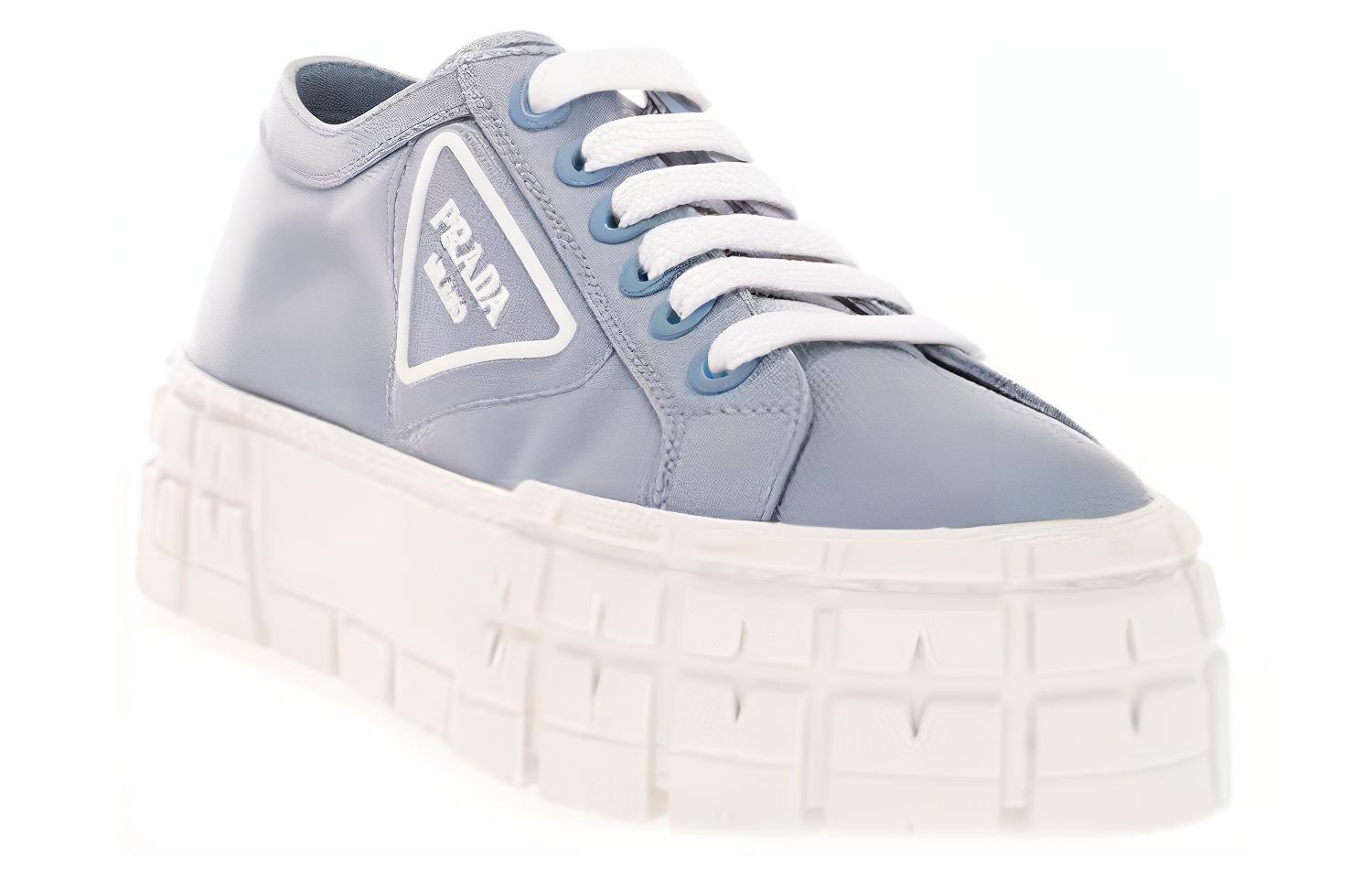 (W) Prada Platform Sneakers 'Blue Logo' 圖 2