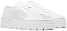 Lookbook (W) Prada Kasut Platform 'Logo Sulaman Sekuin Putih' 1E787M_959_F0009_F_050