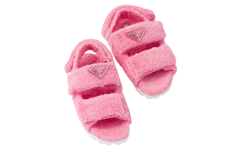(W) Prada Platform Velcro Sandals 'Pink Fashion' 圖 4