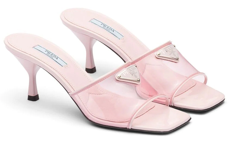 Lookbook (W) Prada Mule 65mm Sandali Rosa Alabastro in Pelle Verniciata 1XX644_3N09_F0E18_F_065