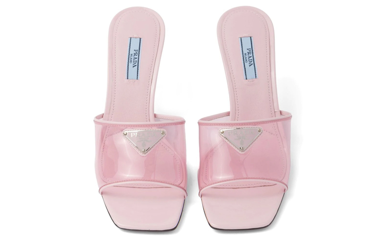 Shop (W) Prada Mule 65mm Sandali Rosa Alabastro in Pelle Verniciata 1XX644_3N09_F0E18_F_065