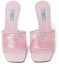 Shop (W) Sandal Mule Prada Plexiglas 65mm Kulit Patent Merah Jambu Alabaster 1XX644_3N09_F0E18_F_065