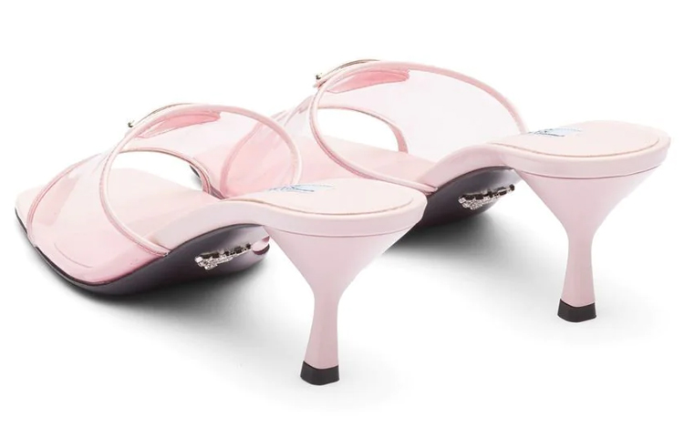 Purchase (W) Prada Mule 65mm Sandali Rosa Alabastro in Pelle Verniciata 1XX644_3N09_F0E18_F_065