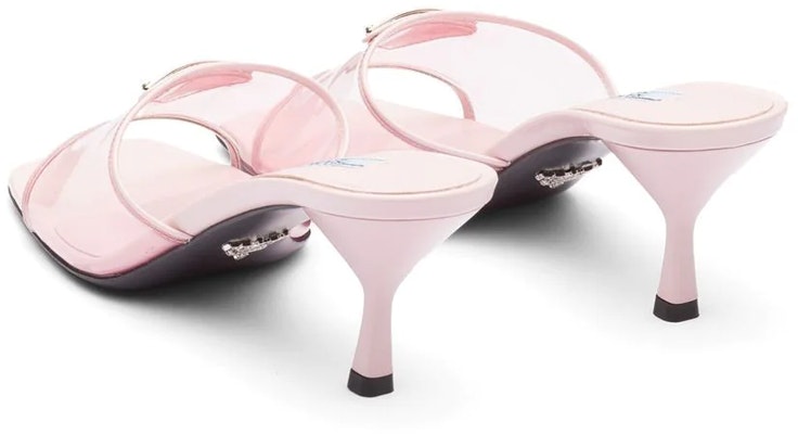 (Women) Prada Plexiglas 65mm Mule Sandals Alabaster Pink Patent Leather 1XX644_3N09_F0E18_F_065 Purchase (Women) Prada Plexiglas 65mm Mule Sandals Alabaster Pink Patent Leather 1XX644_3N09_F0E18_F_065