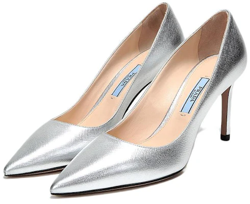 (W) Prada Kasut Tumit Tinggi Runcing 'Perak' 1I834I_3A9S_F0118_F_085 Lookbook (W) Prada Kasut Tumit Tinggi Runcing 'Perak' 1I834I_3A9S_F0118_F_085