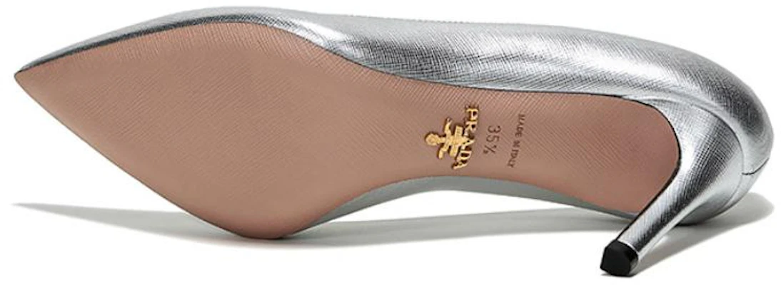 (W) Prada Kasut Tumit Tinggi Runcing 'Perak' 1I834I_3A9S_F0118_F_085 Details for (W) Prada Kasut Tumit Tinggi Runcing 'Perak' 1I834I_3A9S_F0118_F_085