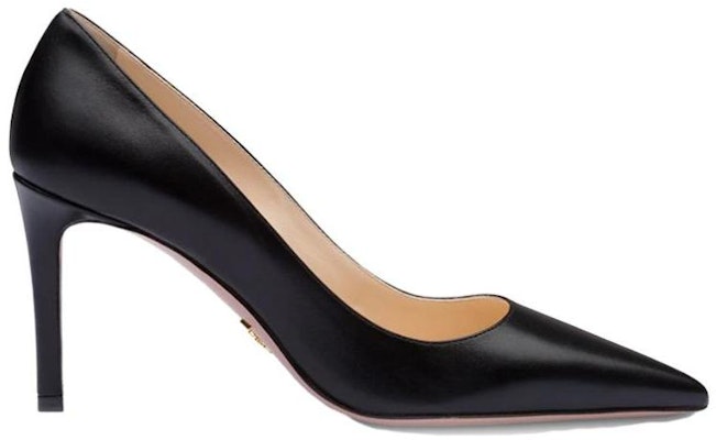 (Women) Prada Pointed-Toe Leather High Heels 'Black' 1I834I_011_F0002_F_085 Order (Women) Prada Pointed-Toe Leather High Heels 'Black' 1I834I_011_F0002_F_085