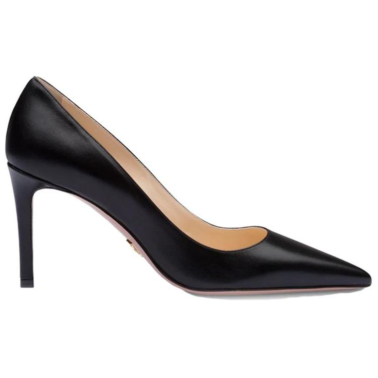 Order (Women) Prada Pointed-Toe Leather High Heels 'Black' 1I834I_011_F0002_F_085