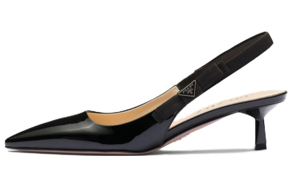 (Women) Prada Pointed-Toe Patent Leather Kitten Heels 'Black' 1I190N_069_F0002_F_045