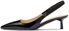 Buy (W) Prada Tumit Kucing Kulit Lak Berhujung Runcing 'Hitam' 1I190N_069_F0002_F_045