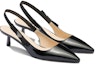 Order (W) Prada Tumit Kucing Kulit Lak Berhujung Runcing 'Hitam' 1I190N_069_F0002_F_045