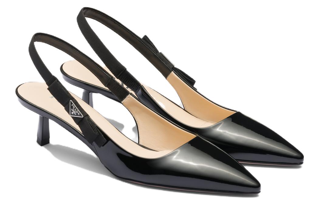 Order (W) Prada Puntige Patentschoenen Kitten Heels ''Zwart'' 1I190N_069_F0002_F_045