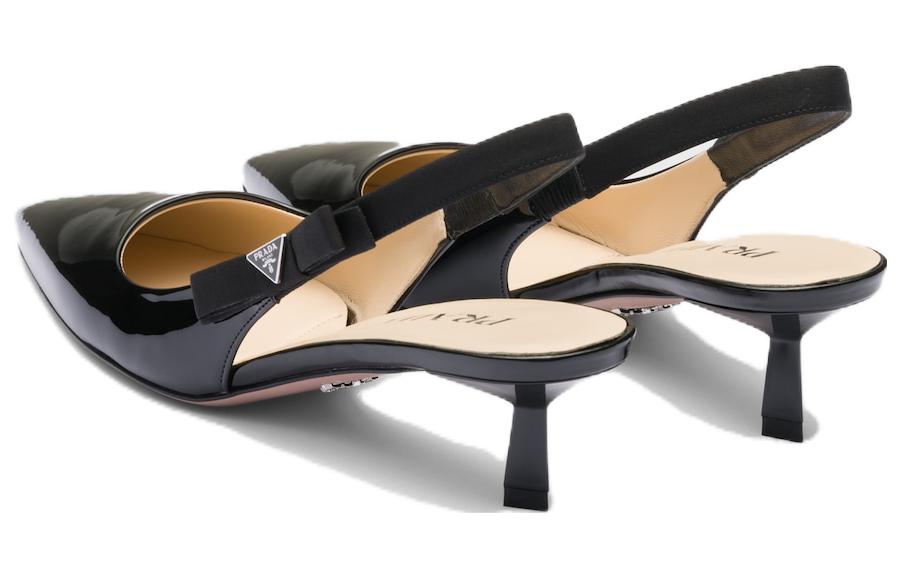 Shop (W) Prada Puntige Patentschoenen Kitten Heels ''Zwart'' 1I190N_069_F0002_F_045