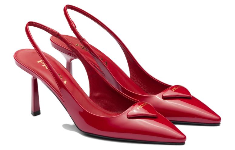 Lookbook (W) Prada Spitse Patentleren Stiletto ''Kersenrood'' 1I901M_JHR_F0E06_F_A075