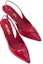 Shop (W) Prada Kasut Stiletto Kulit Berkilat Hujung Runcing 'Merah Ceri' 1I901M_JHR_F0E06_F_A075