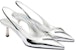 (W) Prada Tumit Tinggi Slingback Hujung Runcing 'Logo Perak' 1I901M_055_F0118_F_055