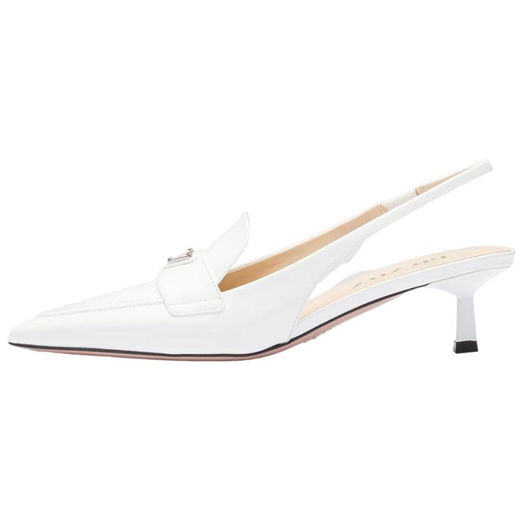 (Women) Prada Pointed-Toe Stiletto Heels 'White' 1D175N_069_F0009_F_045