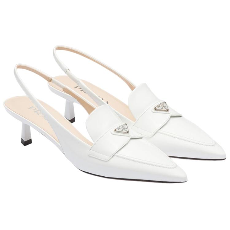 (W) Prada Pointed-Toe Stiletto Heels 'White' 圖 2