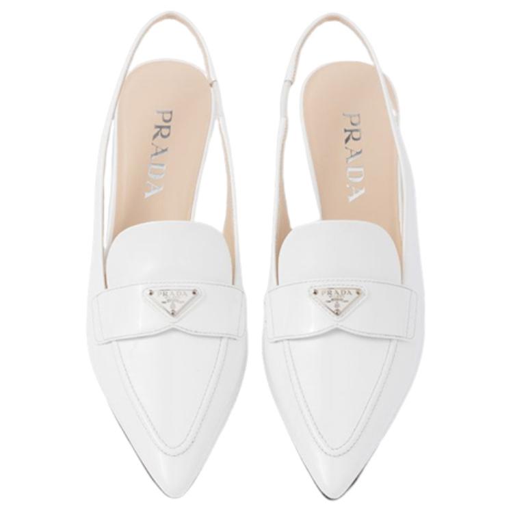 (W) Prada Pointed-Toe Stiletto Heels 'White' 圖 4