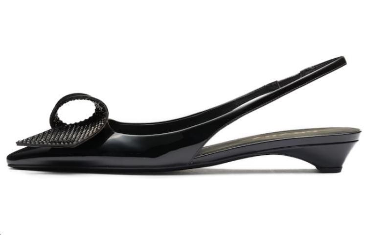 Buy (W) Mocasines Prada Punta Fina con Hebilla de Charol 'Negro' 1I345N_3LOC_F0002_F_025