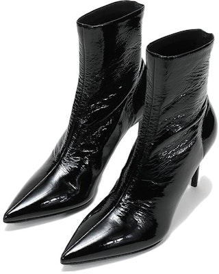(Women) Prada 90mm Patent Leather Effect Ankle Boots 'Black' 1T003M_3LBK_F0002_F_B085 Lookbook (Women) Prada 90mm Patent Leather Effect Ankle Boots 'Black' 1T003M_3LBK_F0002_F_B085