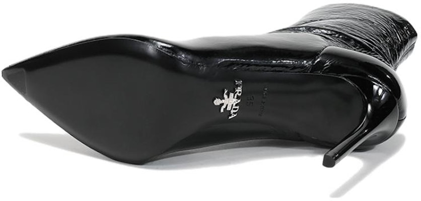 (Women) Prada 90mm Patent Leather Effect Ankle Boots 'Black' 1T003M_3LBK_F0002_F_B085 Details for (Women) Prada 90mm Patent Leather Effect Ankle Boots 'Black' 1T003M_3LBK_F0002_F_B085