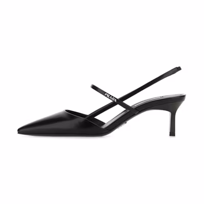 (W) Prada Pointed Toe High Heels 'Black'