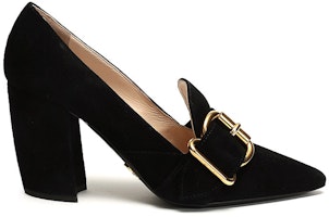 (W) 프라다 스웨이드 프린지 버클 펌프스 (블랙) 1S773L_008_F0002_F_085 Order (W) 프라다 스웨이드 프린지 버클 펌프스 (블랙) 1S773L_008_F0002_F_085