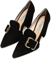 (W) 프라다 스웨이드 프린지 버클 펌프스 (블랙) 1S773L_008_F0002_F_085 Lookbook (W) 프라다 스웨이드 프린지 버클 펌프스 (블랙) 1S773L_008_F0002_F_085