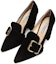 Lookbook (W) Prada Kasut Pump Runcing Suede Bertali Pinggir 'Hitam' 1S773L_008_F0002_F_085