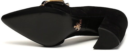 (W) 프라다 스웨이드 프린지 버클 펌프스 (블랙) 1S773L_008_F0002_F_085 Details for (W) 프라다 스웨이드 프린지 버클 펌프스 (블랙) 1S773L_008_F0002_F_085