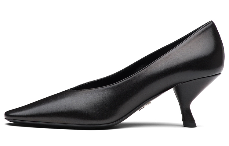 (W) Prada Pointed-Toe High Heels 'Soft Lambskin Black'