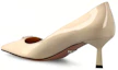 Shop (W) Escarpins Prada Cuir Verni Bout Pointu Talon Bas ''Ivoire'' 1I154N_069_F0304