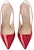 (W) Prada Tumit Tinggi Kulit Slingback Hujung Runcing 'Merah' 1I164N_069_F0011_F_095