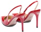 Shop (W) Prada Tumit Tinggi Kulit Slingback Hujung Runcing 'Merah' 1I164N_069_F0011_F_095