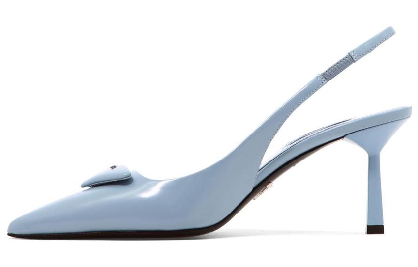 (Women) Prada Pointed Toe Slingback Stiletto 'Light Blue' 1I901M_055_F0076