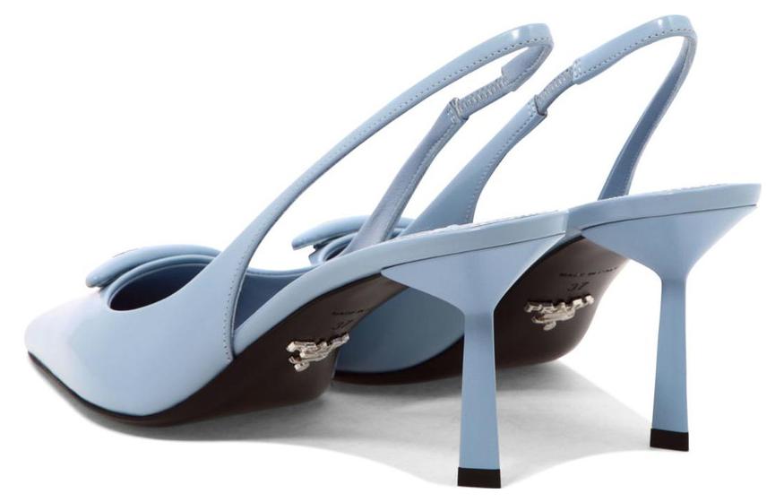 Shop (W) Prada Sepatu Stiletto Slingback Ujung Lancip 'Biru Muda' 1I901M_055_F0076