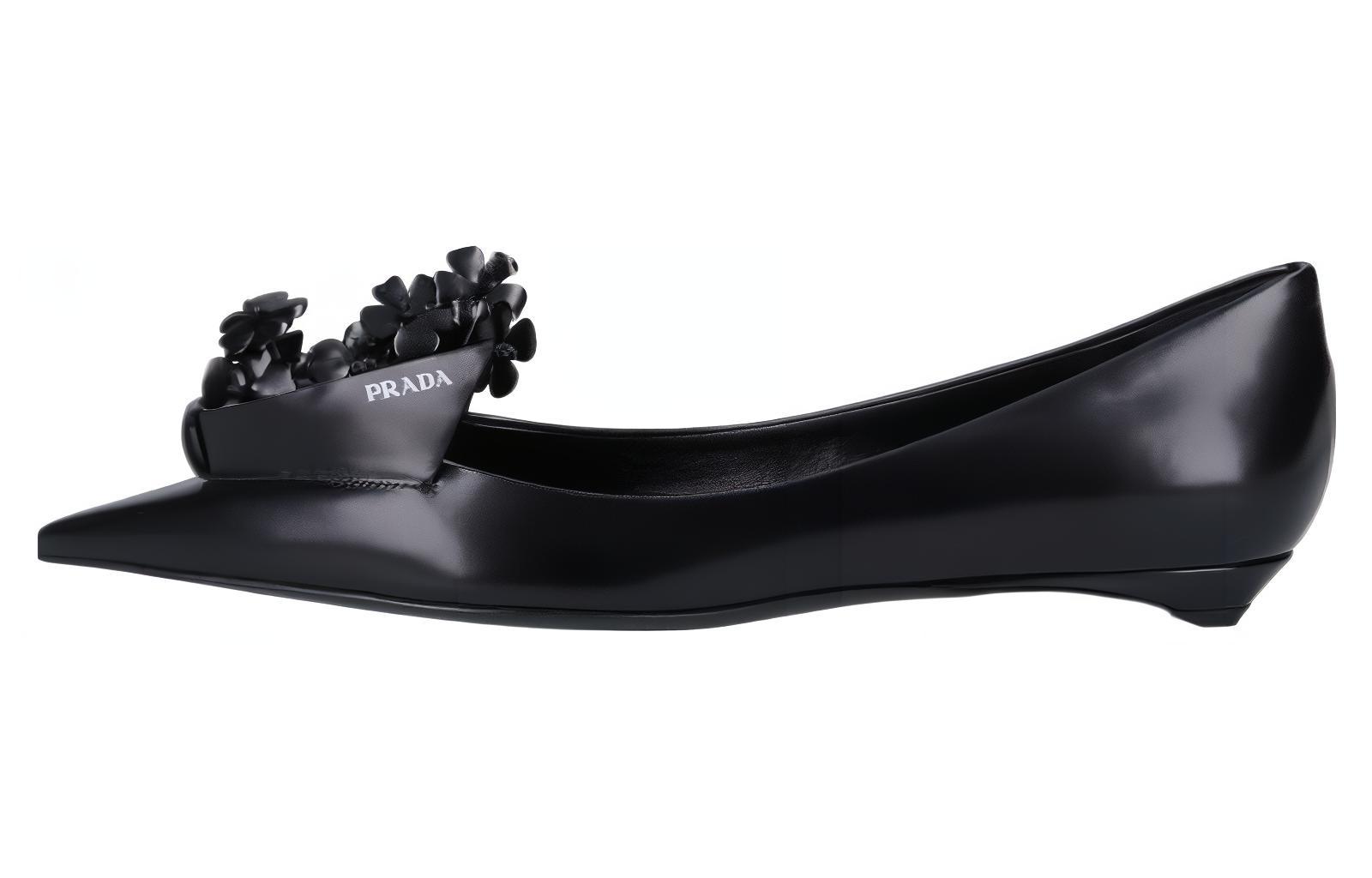 (W) Prada Pointed Toe Slip-On 'Black'